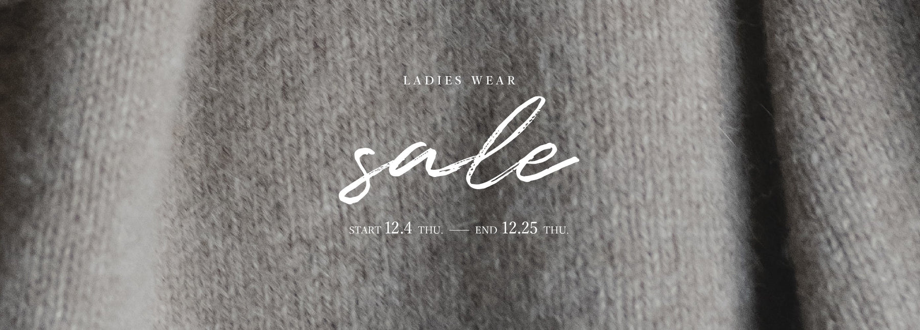 服飾PRE SALE開催のお知らせ