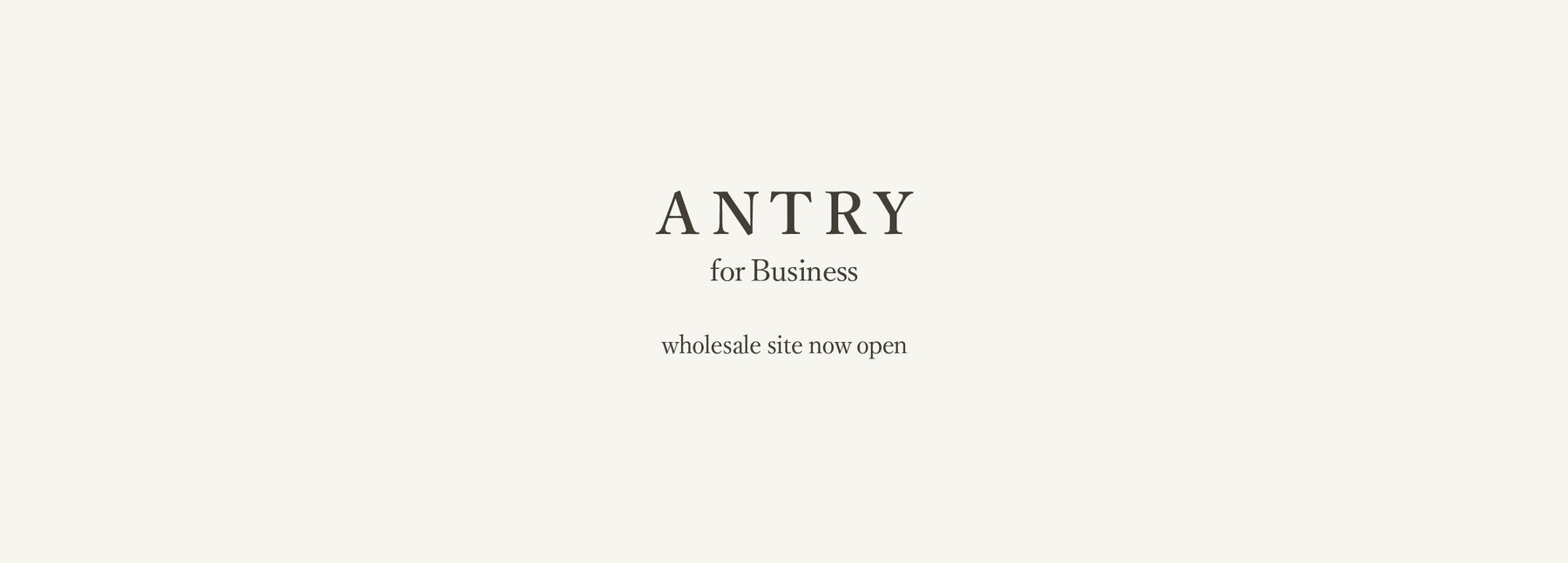 「ANTRY for Business」開設のお知らせ