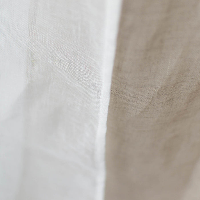 Linen voile ribbon curtain 140×200