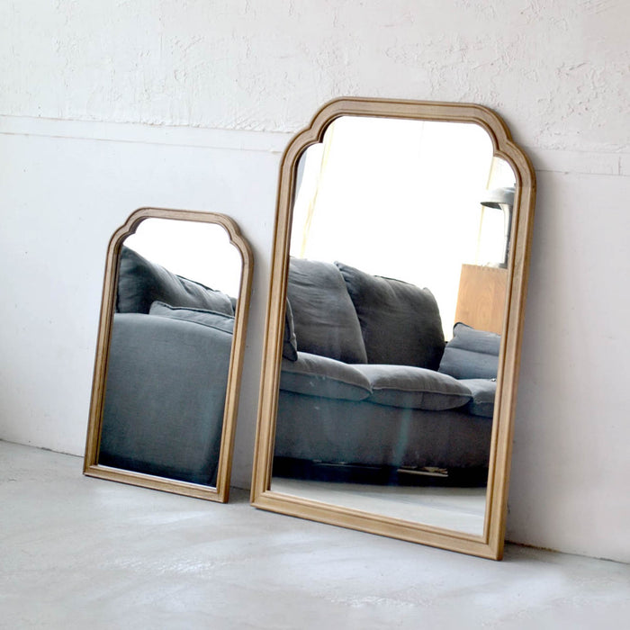 wood arch mirror
