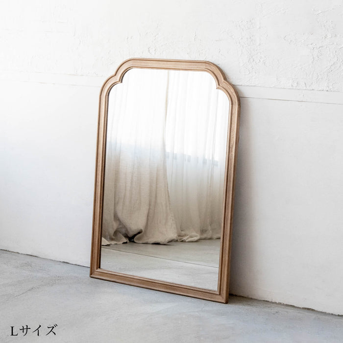 wood arch mirror