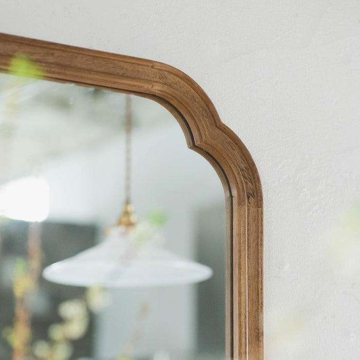 Wood arch Mirror Long