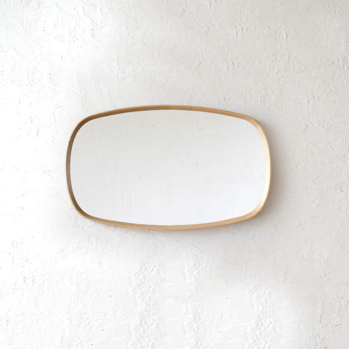 Oak frame mirror Oval