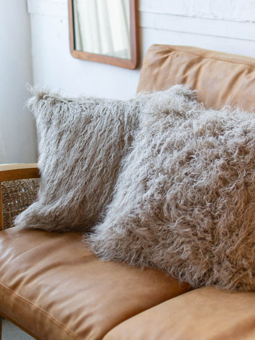 Eco fur cushion cover