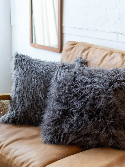 Eco fur cushion cover