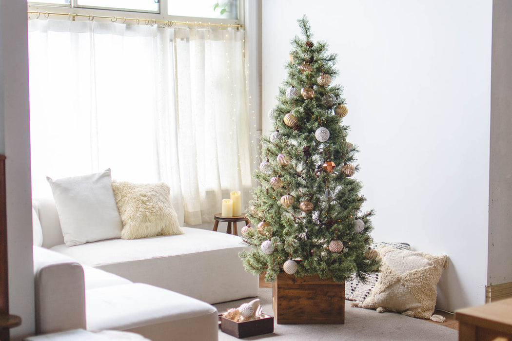 No.5 Line ball copper | ガラスオーナメント 4個セット