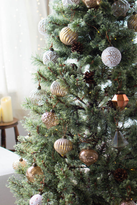 No.5 Line ball copper | ガラスオーナメント 4個セット