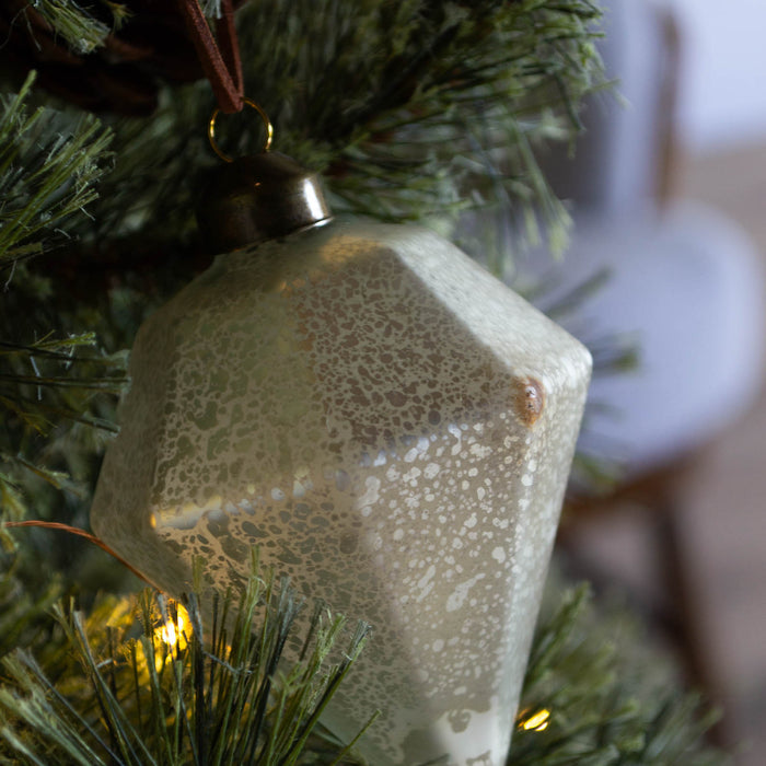 No.12 Glitter diamond H9cm | Glass Ornaments, Set of 4