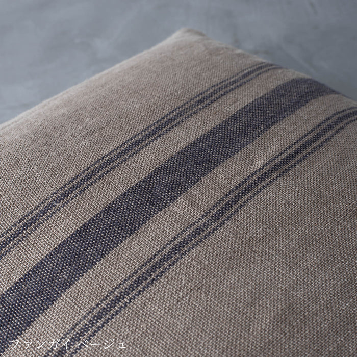 Linen fringe cushion cover