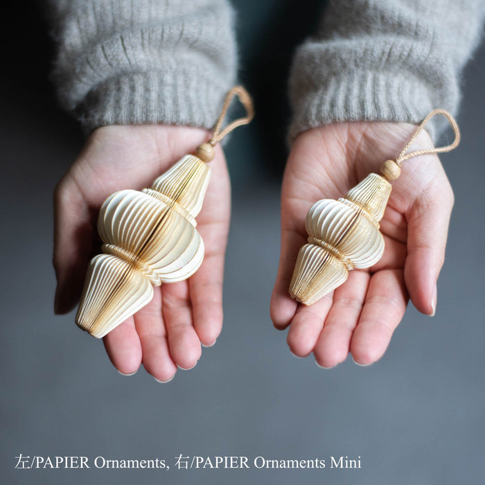 PAPIER ornaments H10cm | ペーパーオーナメント 6個入り