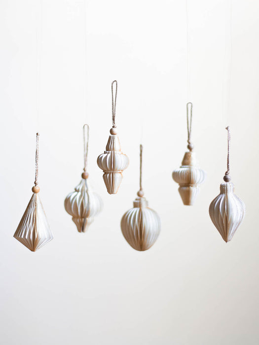 PAPIER ornaments Mini H7cm | Paper Ornaments (6 pieces)