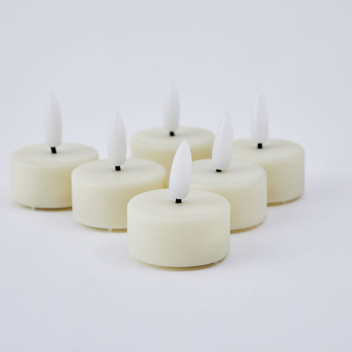 6 LED tea light candles