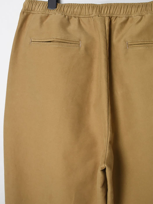 棉质麂皮宽松锥形裤