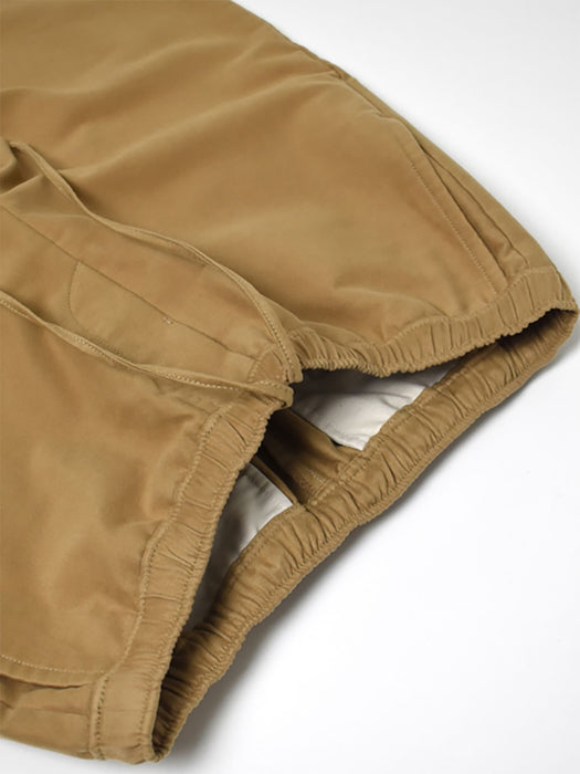 COTTON SUEDE EASY TAPERED PANTS