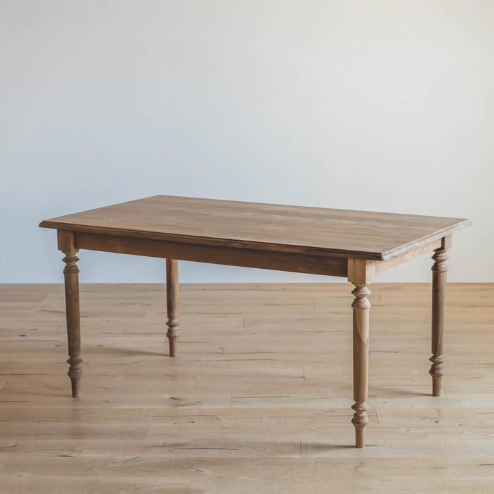 Rural square dining table