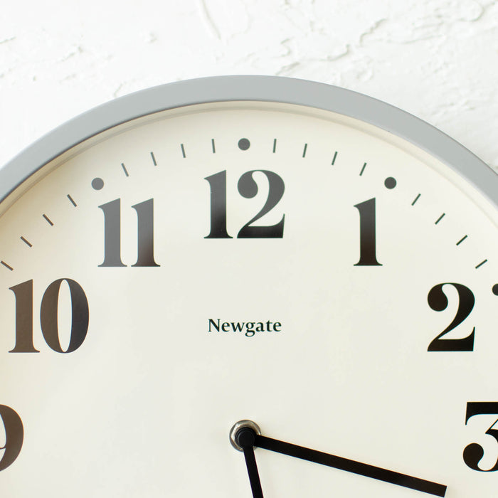NEWGATE | Number Four Wall Clock − Posh Grey