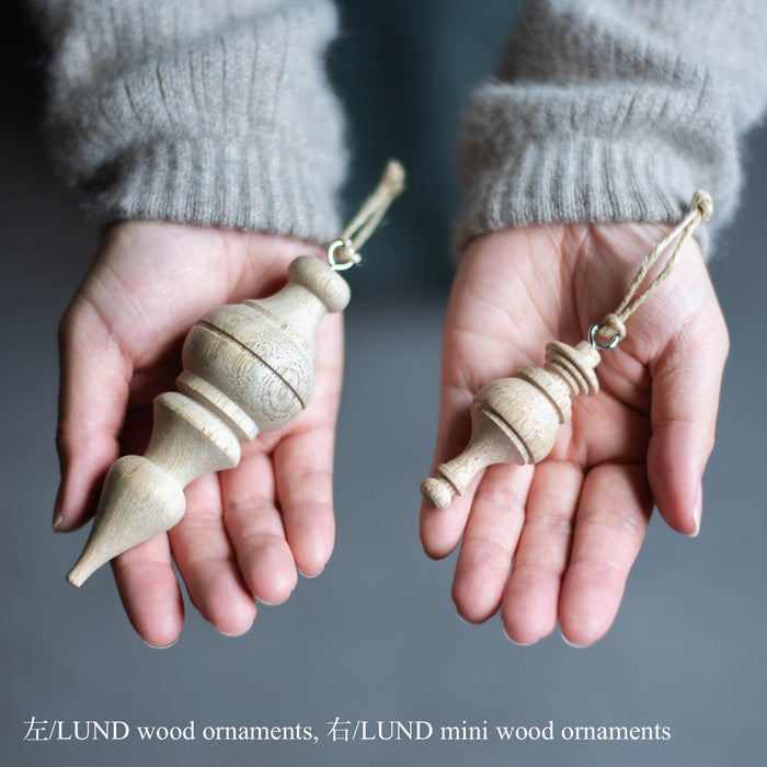 LUND Wood Ornaments H10cm | ウッドオーナメント 5個入り