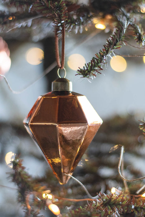 No.61 Copper Crystal & Ball 8cm | ガラスオーナメント 8個入り