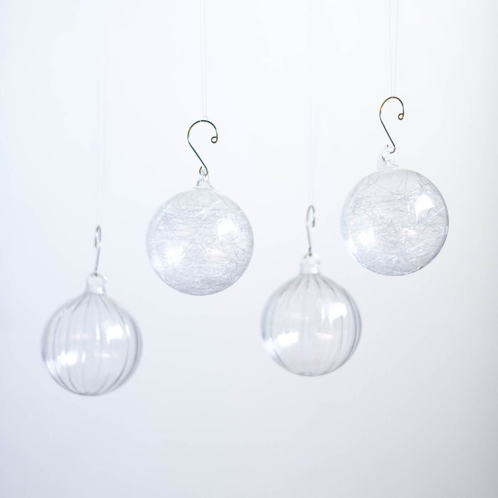 No.46 Winter 8cm | Glass ornaments (4 pieces)