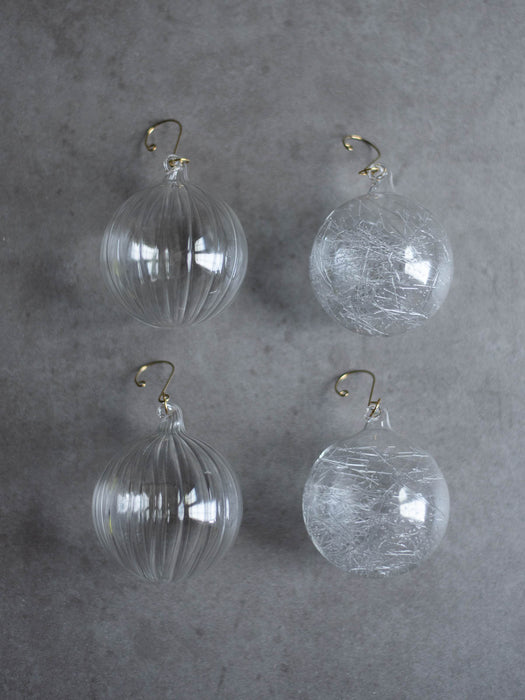 No.46 Winter 8cm | Glass ornaments (4 pieces)