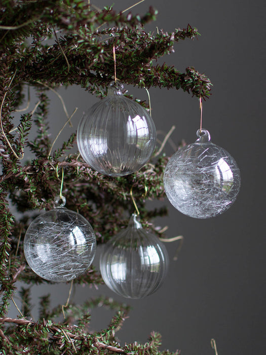 No.46 Winter 8cm | Glass ornaments (4 pieces)