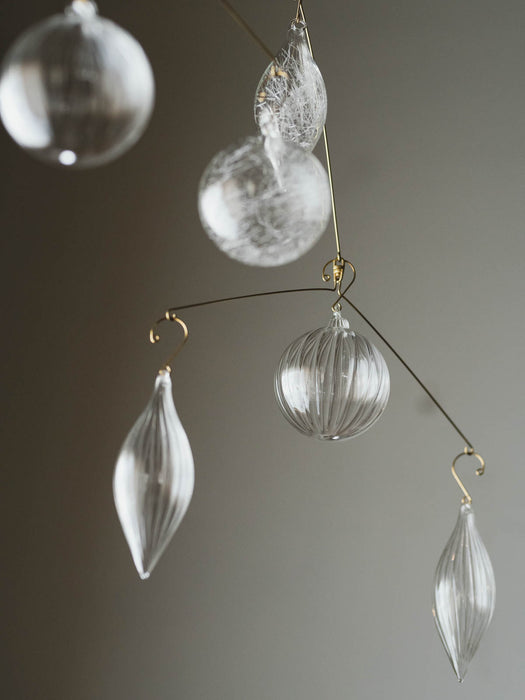 No.46 Winter 8cm | Glass ornaments (4 pieces)