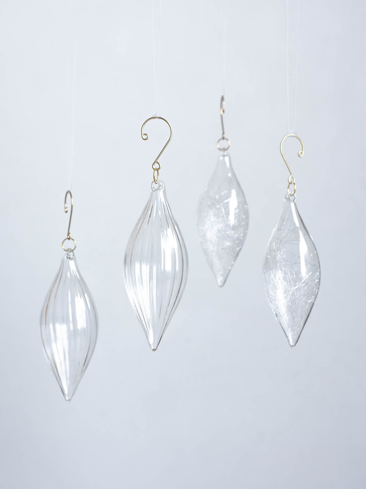 No.47 Hiver Long H12cm | ガラスオーナメント 4個入り — ANTRY