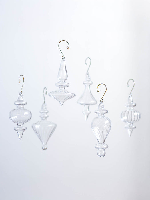 No.48 Lily Clear H12cm | Glass ornaments (set of 6)