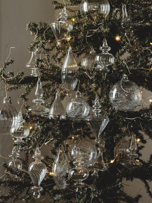 No.48 Lily Clear H12cm | Glass ornaments (set of 6)