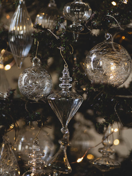 No.48 Lily Clear H12cm | Glass ornaments (set of 6)