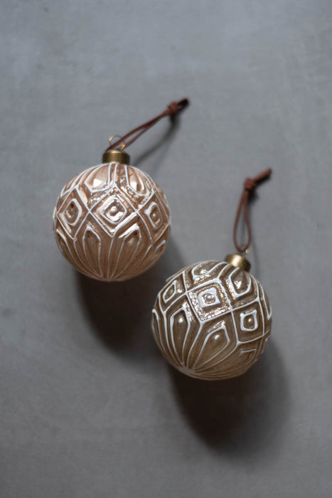 No.51 Blancbelle 8cm | ガラスオーナメント 4個入り