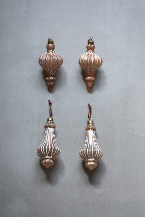 No.52 Blancbelle long H13cm | ガラスオーナメント 4個入り