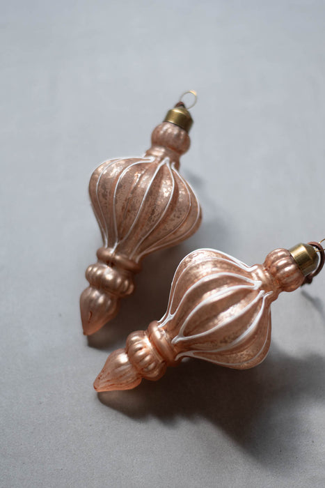 No.52 Blancbelle long H13cm | ガラスオーナメント 4個入り