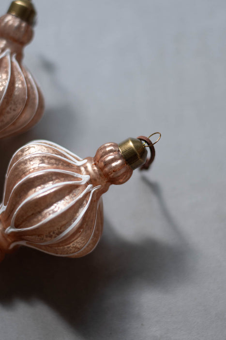 No.52 Blancbelle long H13cm | ガラスオーナメント 4個入り