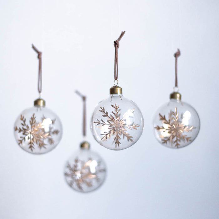 No.53 Lumen 8cm | Glass ornaments (4 pieces)