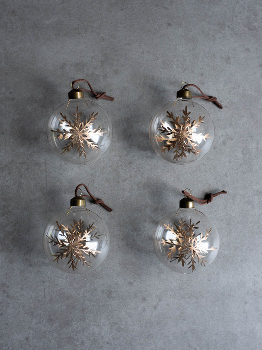 No.53 Lumen 8cm | Glass ornaments (4 pieces)