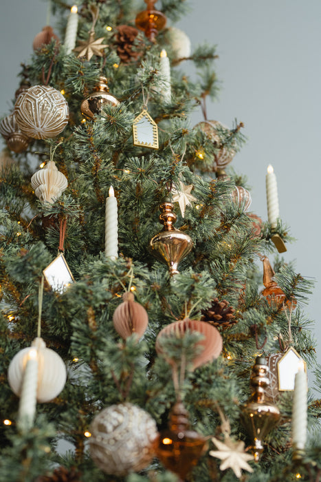No.54 Elm H13cm | Glass Ornament Set of 3