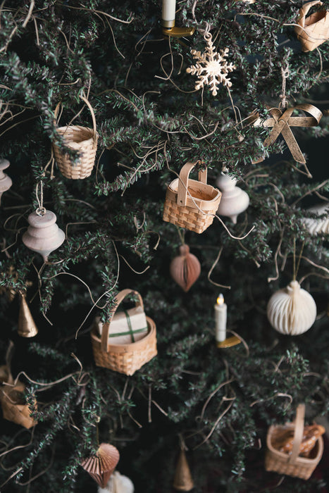 Snokka mini basket set | Craft mini basket ornament set of 5