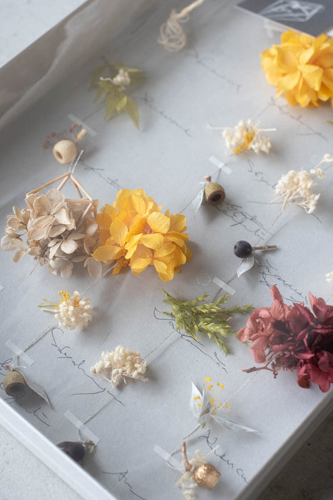 etelä | 花と植物とヒンメリのモビール《Lulu》| ヒンメリ