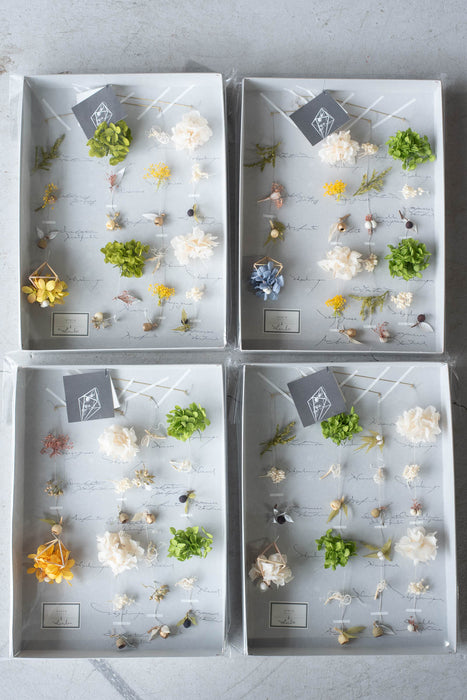 etelä | 花と植物とヒンメリのモビール《Lulu》| ヒンメリ