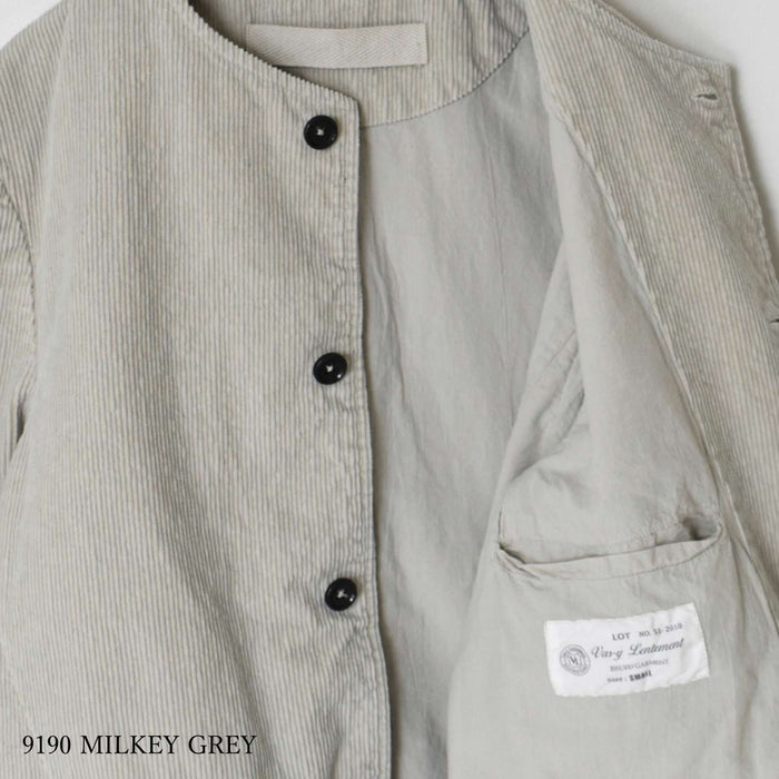 Go slowly | 9WALE CORDUROY MEN'S SIDE VENTS NO COLLAR JACKET