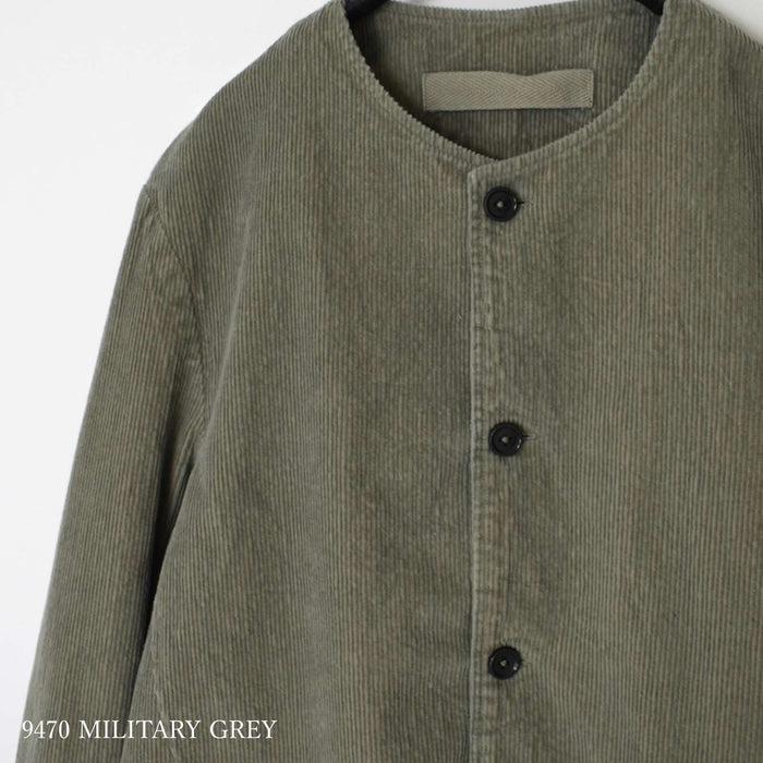 Go slowly | 9WALE CORDUROY MEN'S SIDE VENTS NO COLLAR JACKET