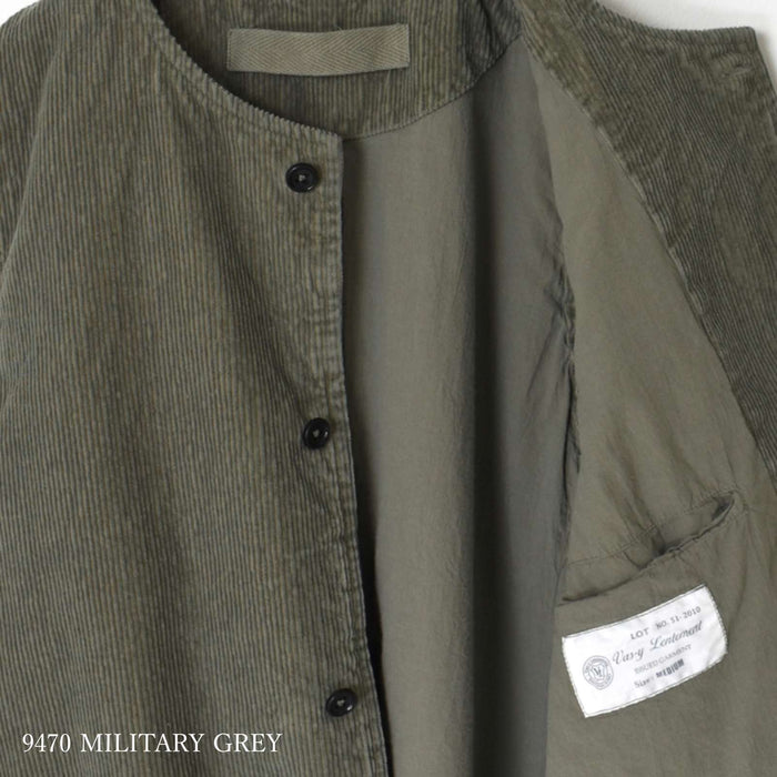 Go slowly | 9WALE CORDUROY MEN'S SIDE VENTS NO COLLAR JACKET