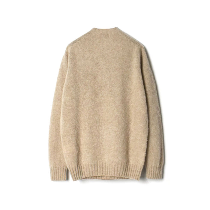 John Tulloch | SHETLAND WOOL CREW NECK SADDLE SHOULDER PULLOVER