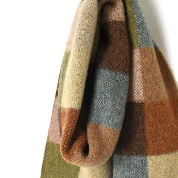 GLEN GORDON | LAMBSWOOL BRUSHED JACQUARD SCARF 30×180cm