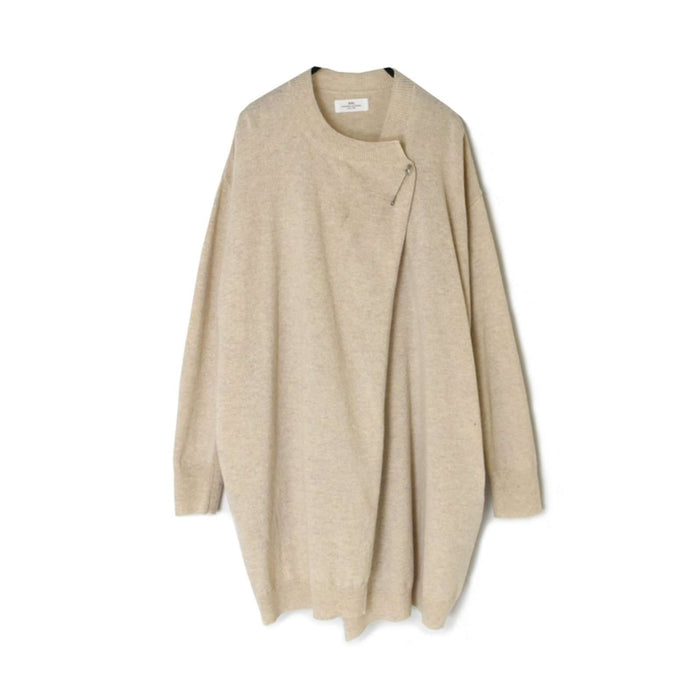 SOIL | 12GG 1PLY PLAIN STITTCH WOOL / NYLON LONG CARDIGAN