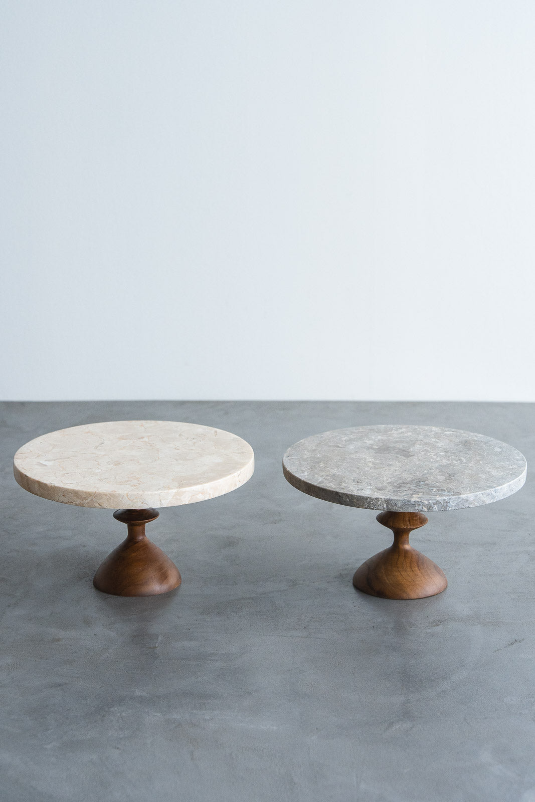 Pibre Stone Compote｜大理石とチーク材のコンポート・ディスプレイ