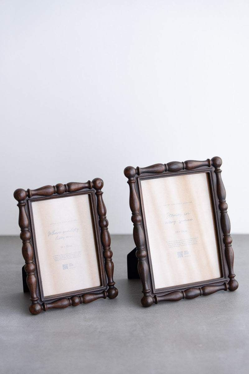Resin Photo frame No.1 | ろくろ調デザインのレジンフォトフレーム S