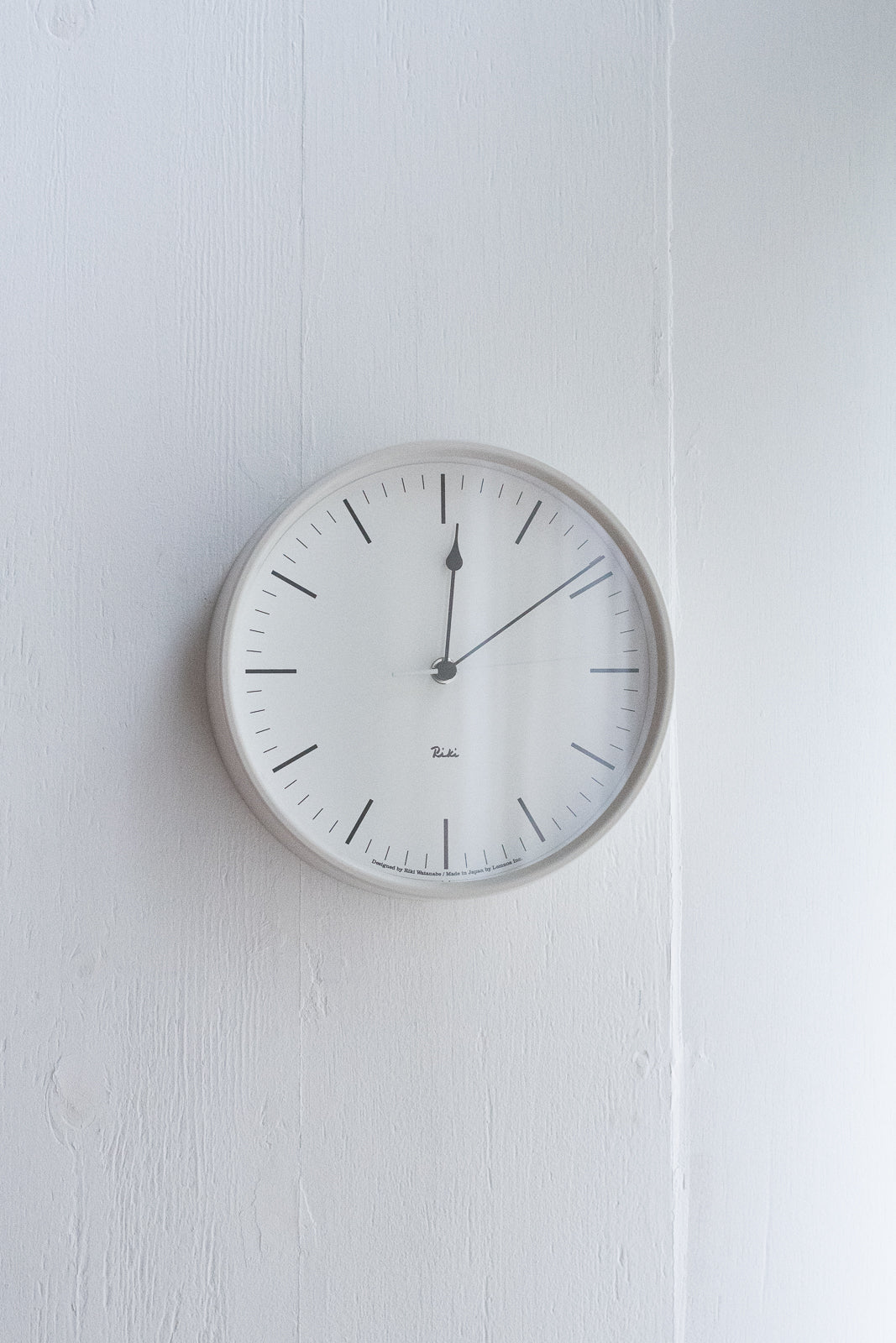 RIKI STEEL CLOCK ホワイト — ANTRY USE ONLY GENUINE