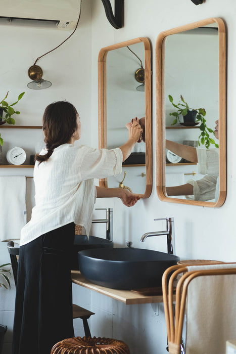 Oak frame ミラー Square S